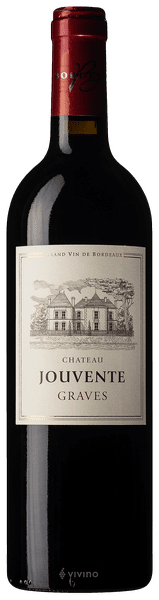 Red wine from Chateau Jouvente, Graves region